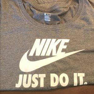 Off the shoulder Nike athletic tee
